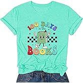 Happy 100 Days of School Shirt, Womens 100 Days in The Book, 100 Days of School Teacher Appreciation Short Sleeve Shirts