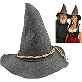 Nicky Bigs Novelties Wizard Felt Hat Witch Sorcerer Hats Adult Costume Scarecrow Accessory for Halloween