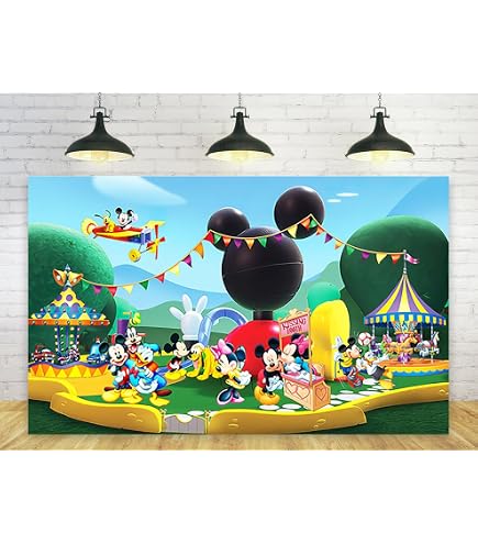 Dalaber Happy Birthday-Banner Mit Maus-Motiv - Cartoon-Deko Für Kindergeburtstage & Themenpartys