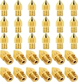 LUTER 30PCS 0.4mm 3D Printer Nozzles MK8 Extruder Brass for Creality Ender CR-10 view 1