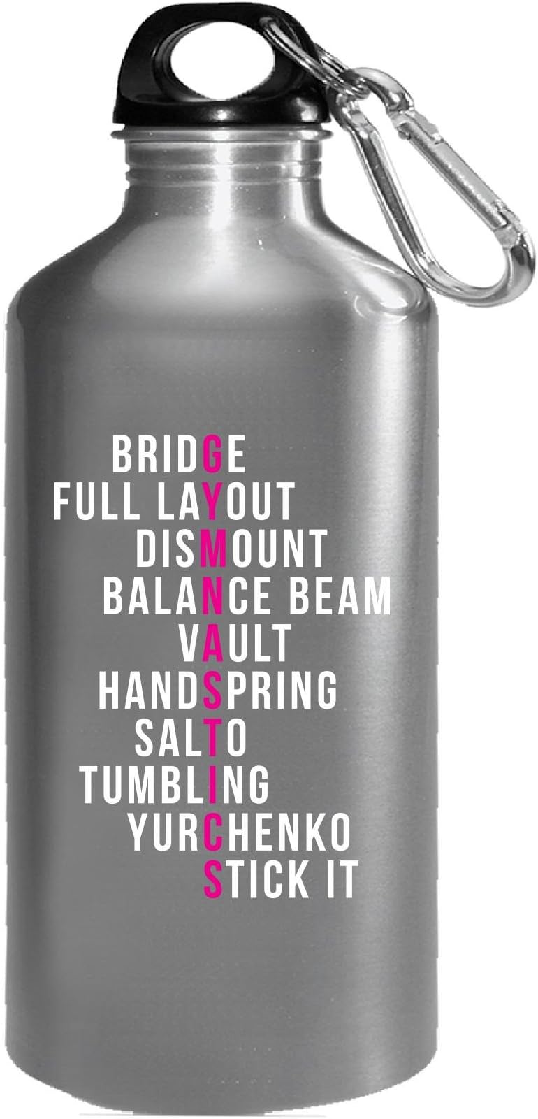 Gymnastics Moves For Gymnast, Beam Vault Tumble Bridge - Water Bottle