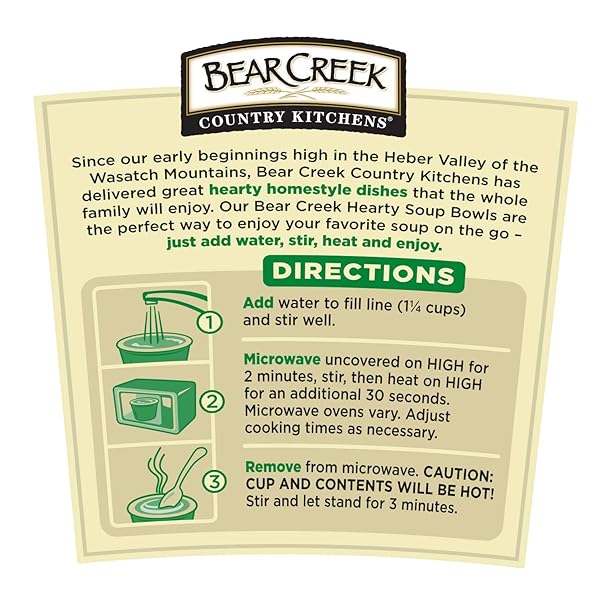 BEAR CREEK HEARTY SOUP BOWL, CREAMY POTATO, 1.9 OUNCE