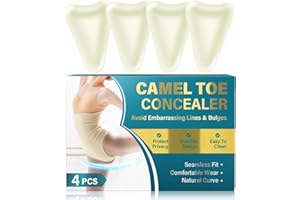 NECALON Camel Toe Concealer, 4PCS Reusable Camel Toe Underwear for Women, Waterproof, Soft, Washable Camel Toe Hider Suitable for Swimsuits, Leggings, Bikini &Tight Clothes