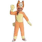 Disguise Toddlers Bluey Deluxe Bingo Costume for Toddlers - Officially Licensed Kids Halloween Jumpsuit With Headpiece & Tail