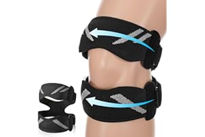 QUILAX Patella Knee Brace for Meniscus Tear, Nylon & Silicone Knee Brace with Side Stabilizers, Soft Patellar Tendon Support Strap, Adjustable Patella Bands Basketball for Women Men Running Pain Relief