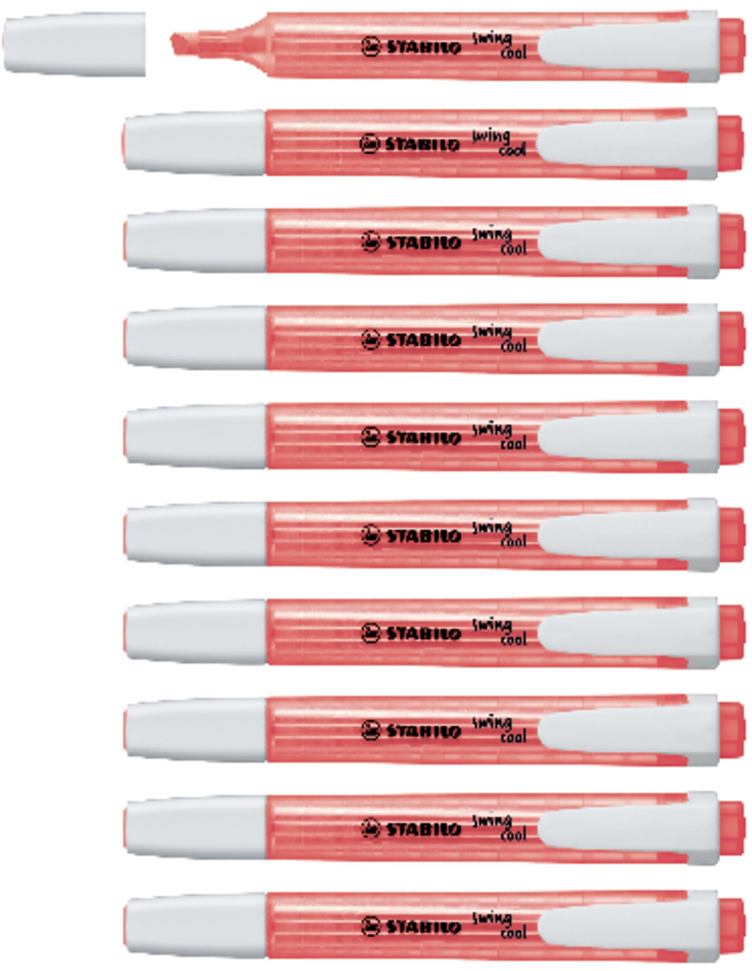 STABILO swing cool - Highlighter - Pack of 10 - Red