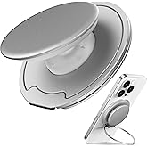 Sinjimoru for MagSafe Phone Grip — 3000G Magnetic Hold, Soft Silicone Comfort, Metal Plate Included, iPhone 17/16/15/14/13, M