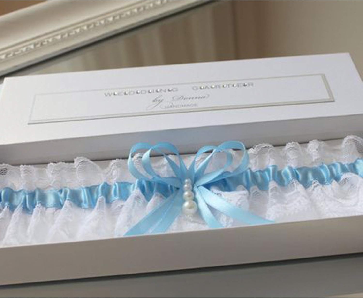 VATIN 6mm Double Faced Light Blue/Baby Blue Polyester Satin Ribbon - Image 5