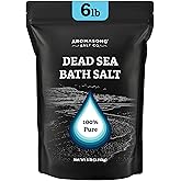 Aromasong Dead Sea Salt Bath Soak 6 Lbs. Bulk Pack – 100% Natural Dead Sea Salts for Soaking, Relaxation, and Detoxification of Skin, Dead Sea Salts for Bath to Rejuvenate and Refresh.