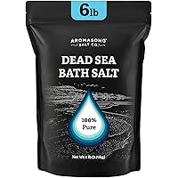 Aromasong Dead Sea - Spa Bath Salt - 6 Lbs. Bulk Pack – 100% Pure Better Absorbing Than Epsom Salt - Soak for Women & Men for