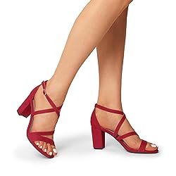 DREAM PAIRS Women’s Ankle Strap Dress Pump Low