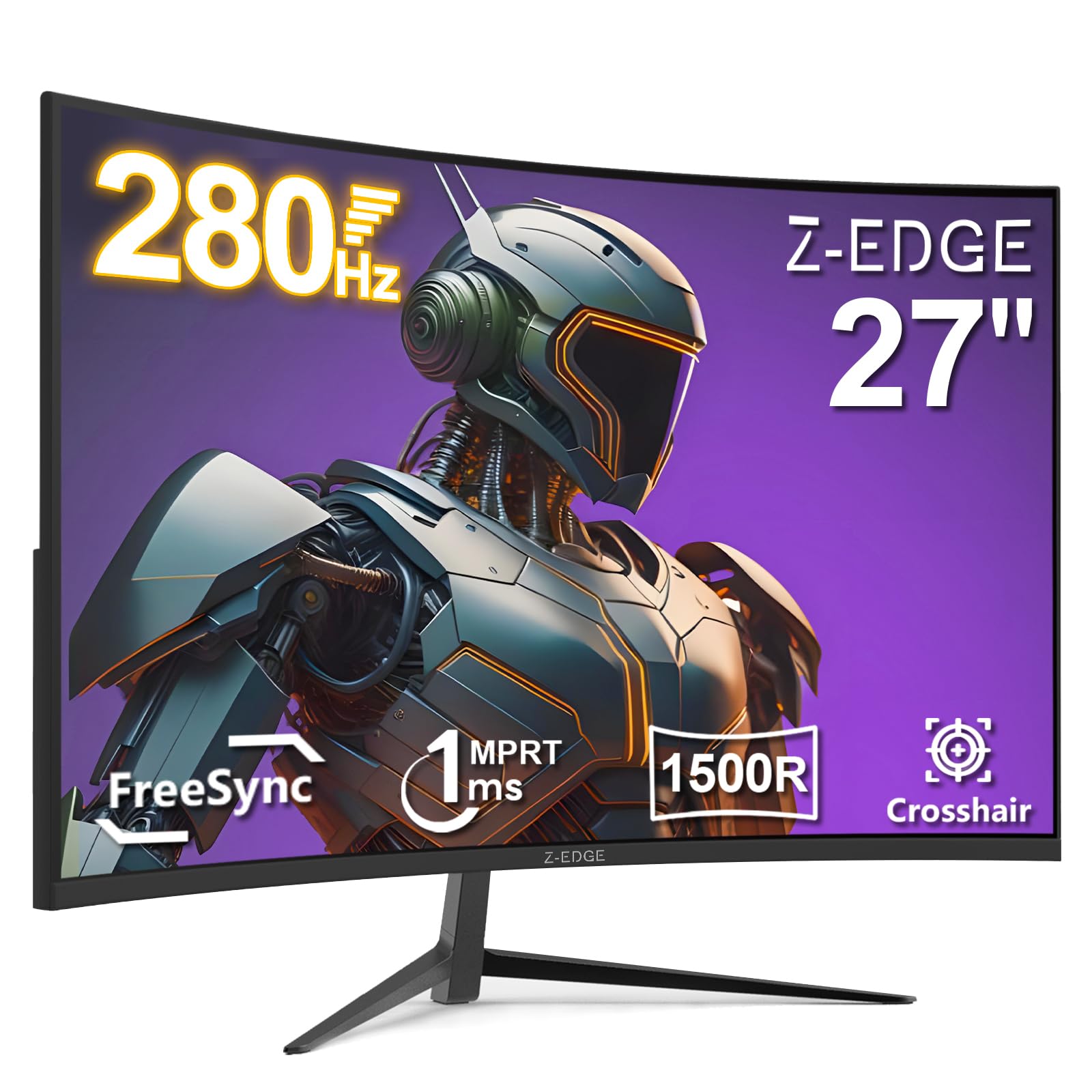 Z-Edge 27 Zoll Curved Gaming Monitor 280Hz 240Hz 1ms VA DisplayPort HDMI