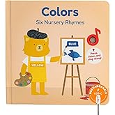 Cali's Books Colors Book for Toddlers 1-3 - Musical Books for Kids, Interactive Talking Baby Sound Book, Educational Song Learning Toys, Sing and Learn Music Toy for Babies