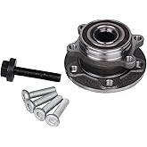 KUSATEC 513253 Front/Rear Wheel Bearing and Hub Assembly Compatible with A3 Q3 TT Quattro, VW Jetta Passat Golf GTI Beetle Ti