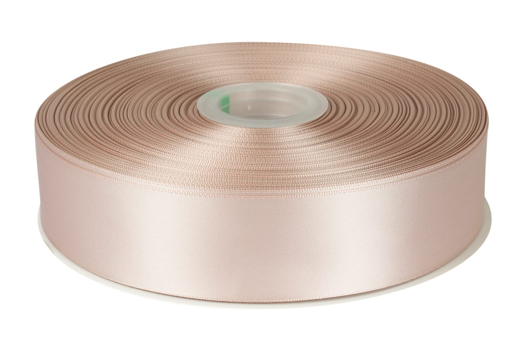 Fondersy 38mmX 91M Double Faced Satin Ribbon Vanilla Polyester Ribbon for Gift Wrapping Wedding Decoration Floral Arrangement Crafts