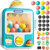 Skirfy Gumball Machine for Kids with 10 Empty Eggs Capsule Vending Machine Erasers Operated Gumball Prize Machine Maker Game Claws Machine Game Sensory Toys Dolls Gifts（Blue）