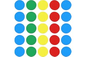 Toyvian Wooden Game Chips 128Pcs Colored Set for Educational Playset with 4 Mixed Colors for Board Games and