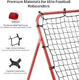 Amazing Tour Football Rebounder Training Net Steel Frame Adjustable Angles view 4
