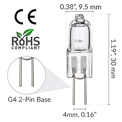 Simba Lighting Halogen G4 T3 10 Watt 120lm Bi-Pin