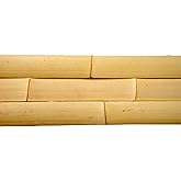 amaZulu Bamboo Slats 1.75" x 6ft &mdash; Natural Moso Bamboo Trim &amp; Molding, Pack of 16 &mdash; Wall Edging, Wainscoting Border, Tiki Bar Accent, Ceiling Treatment, Panel Trim &mdash; Flat-Back, Easy Install