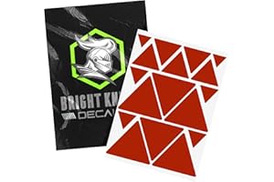 BRIGHT KNIGHT DECALS Reflective Stickers - Triangle Kit, 3M Reflective Tape Outdoor Waterproof, Motorcycle Helmet Stickers fo