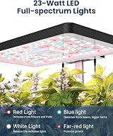 iDOO ID-IG301 12-Pod Hydroponics Indoor Garden Black view 9
