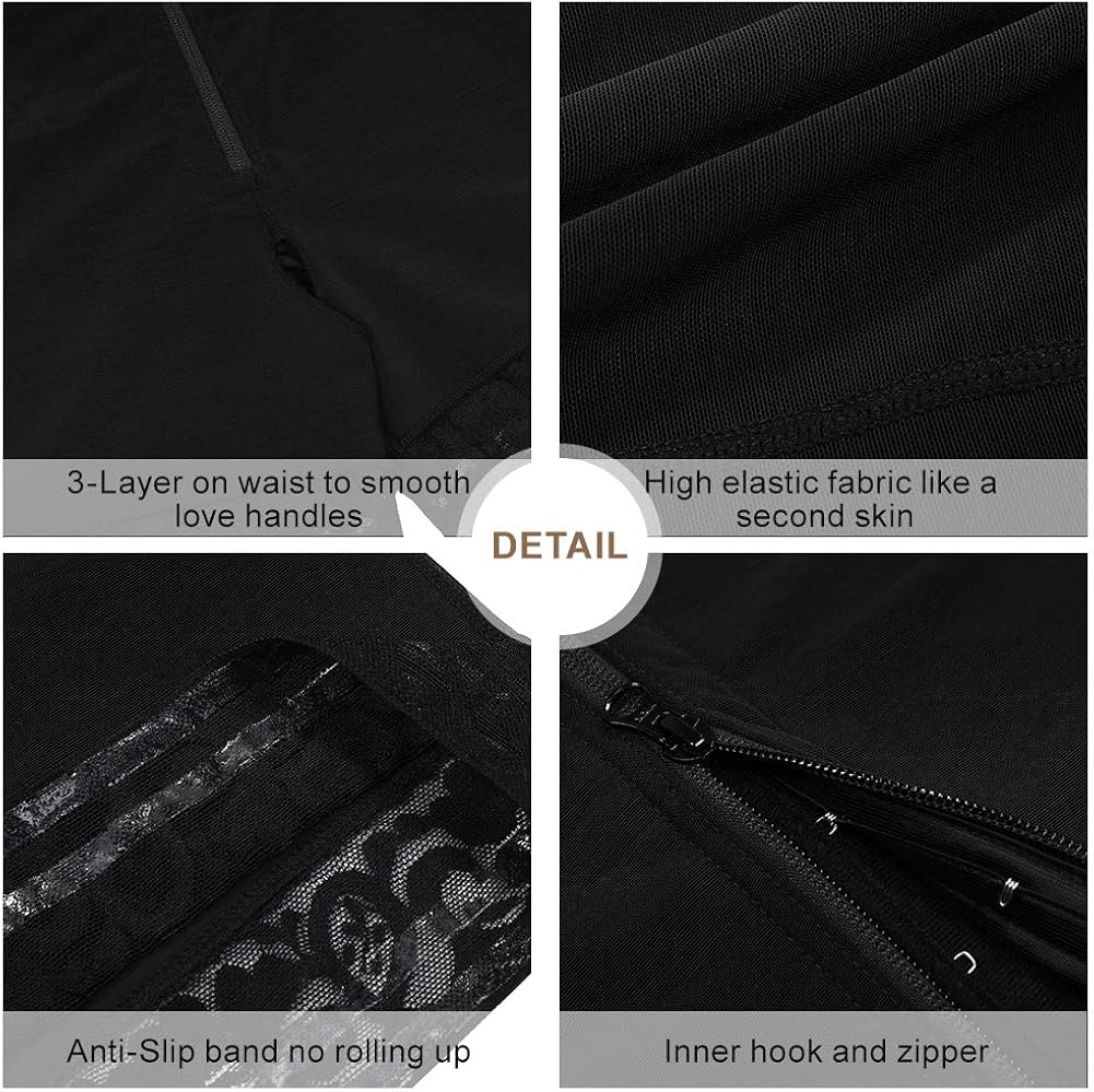 FeelinGirl Shapewear Body Shaper for Women Tummy Control High Waist Plus Size Bodysuits Butt Lifter at  Women’s Clothing store