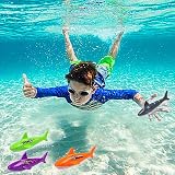OWUDE HTHL 4 Pack Pool Diving Torpedoes Shark Shape Gliding Toys view 5