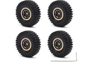 RCAWD 4x Brass Weights 46g 1.0 Beadlock Wheels and Tires 26 * 13mm For 1/24 Axial Scx24 AXI90081 AXI00001 AXI00002 AXI00005 AXI00006 1/18 FMS TRX4M 1/24 FMS Upgrade Parts