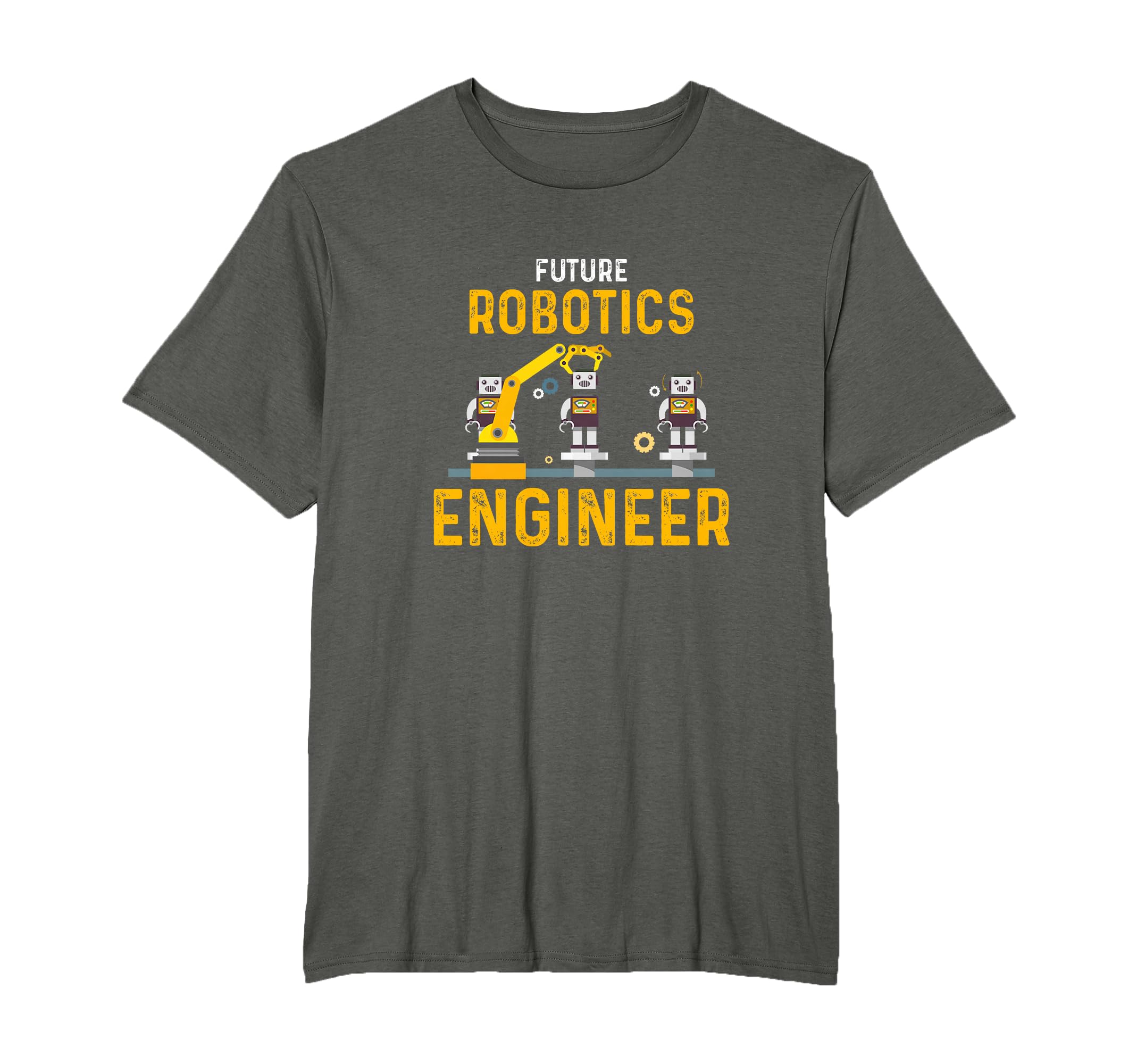 Future Robotics Engineer Robots Production Line Kids Science T-Shirt