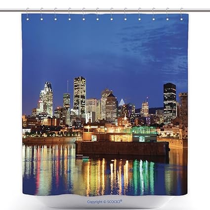 Amazon Com Vanfan Polyester Shower Curtains Montreal Over River