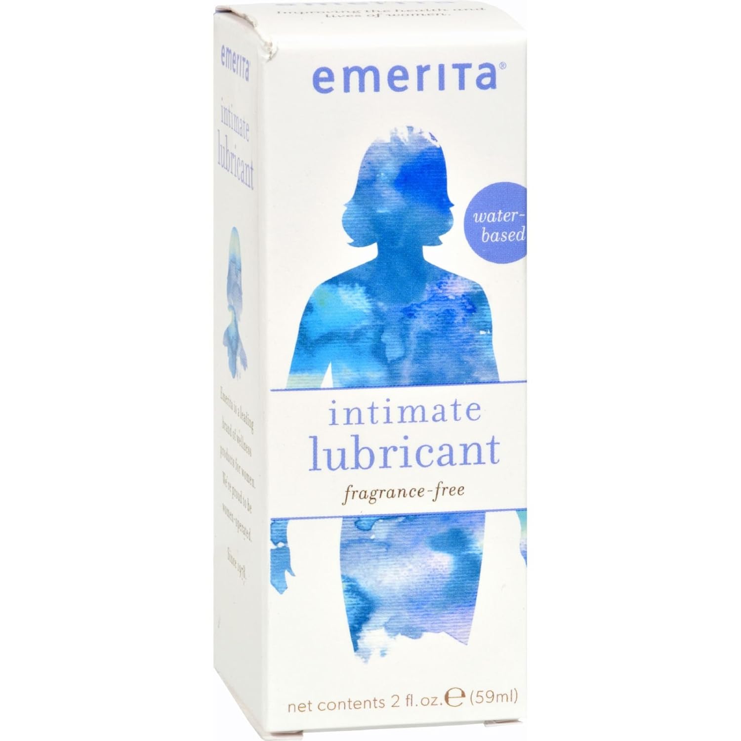 Emerita Natural Lubricant with Vitamin E, 2-Ounce Bottles (Pack of 3)