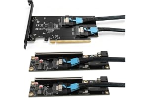 RGEEK PCIe Bifurcation x16 to x8x8, x16 to Dual x8 Bifurcation Riser Card