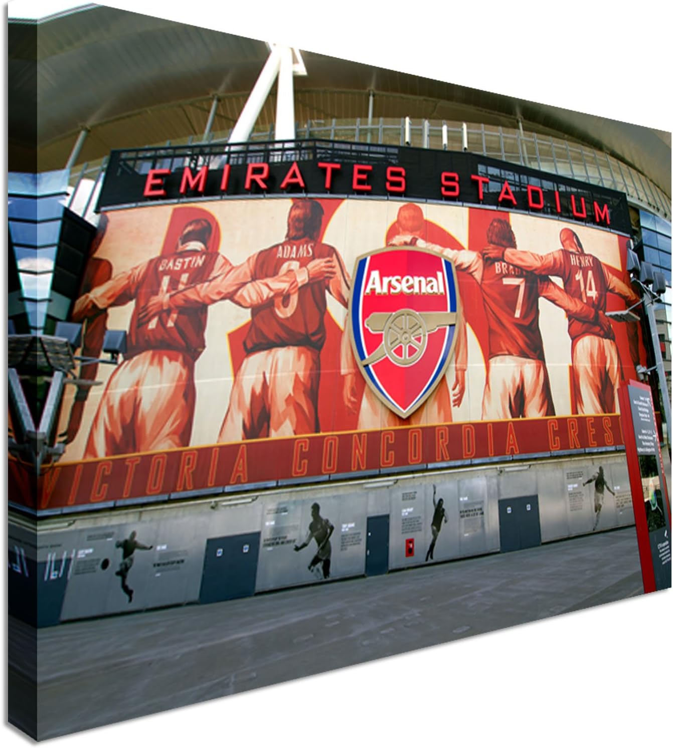 Arsenal FC Emirates Stadium Canvas Wall Art Print Multi Sizes 20x30 inches