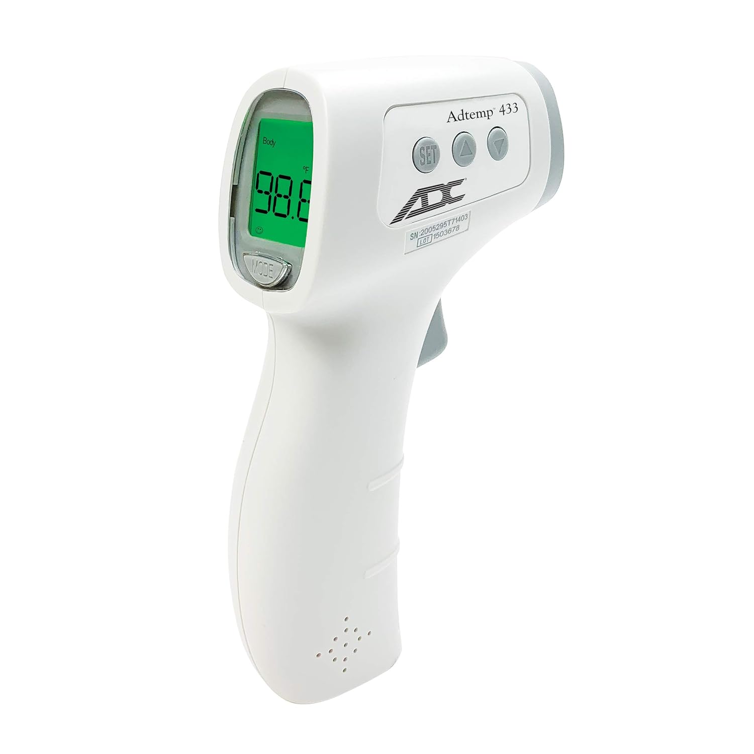 ADC Temple Touch Digital Fever Thermometer, Non Invasive and Quick Read, Suitable for Babies, Newborns, Kids, and Adults, Adtemp 427, White: Industrial & Scientific