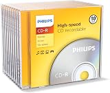 Philips CD-R 80 Minute 52x Speed Blank Discs 10 Pack Jewel Case view 2