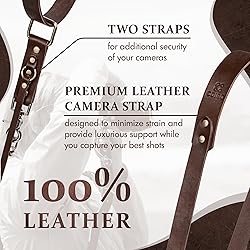 C Coiro Leather Camera Strap for One Camera