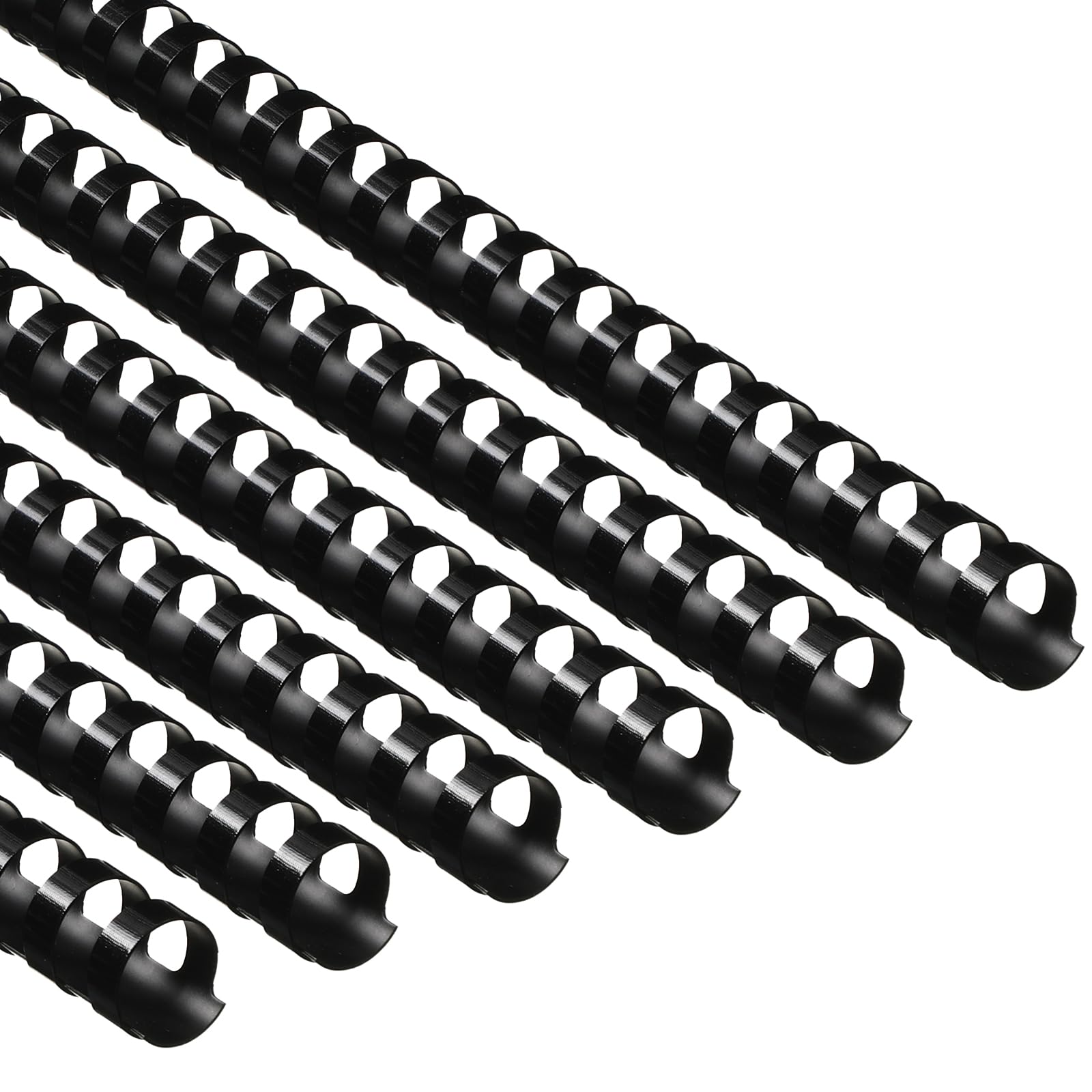 Photo 1 of Yunsailing 150 Pack Plastic Binding Combs Plastic Binder Comb Ring 19 Ring Binding Spines Letter Size Spiral coils for Notebook Calendar(5/8 in,Black)