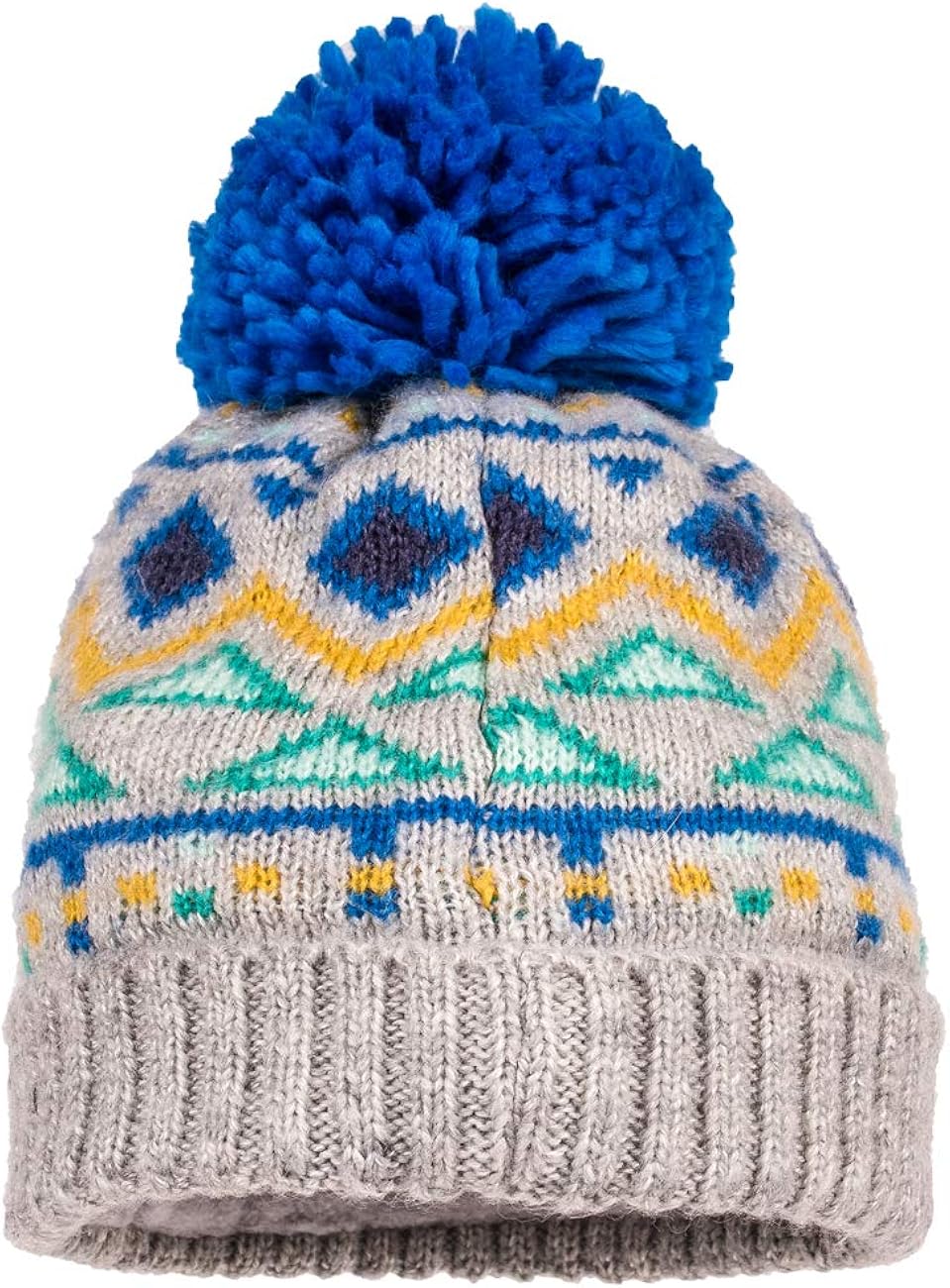 Graumel Classic Blue 578 49 51 Bebe Garcon Maximo Mit Umschlag Mustermix Und Pompon Bonnet Multicolore Chapeaux Vetements Centroarco Com