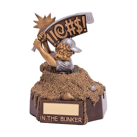 Resin Bunker Blues Golf Trophies Amazon Co Uk Kitchen Home