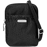 Baggallini Bryant Pouch, Black Cheetah, One Size