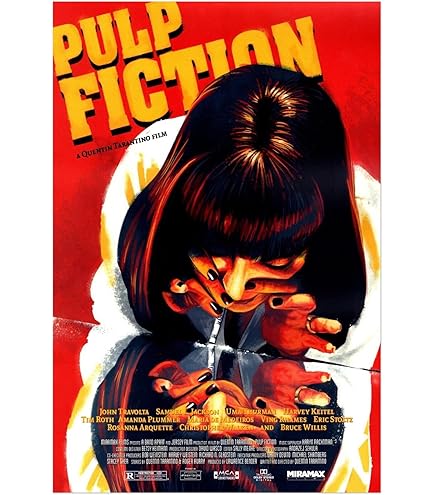 ポスター 90s VINTAGE PULP FICTION ORIGINAL POSTER Pulp Fiction original movie poster Quentin Tarantino Uma