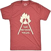 Mens The Perfect Match T Shirt Funny Valentines Day T Shirts for Men