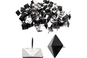 S SYDIEN Black Upholstery Tacks 19mmx20mm Square Head Bubble Nails Upholstery Nails Furniture Thumb Tacks Hardware Decorative