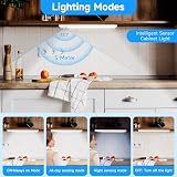 Haokiang 2Pack Under Cabinet Lights 39 LEDs 24cm USB Rechargeable Motion Sensor view 6