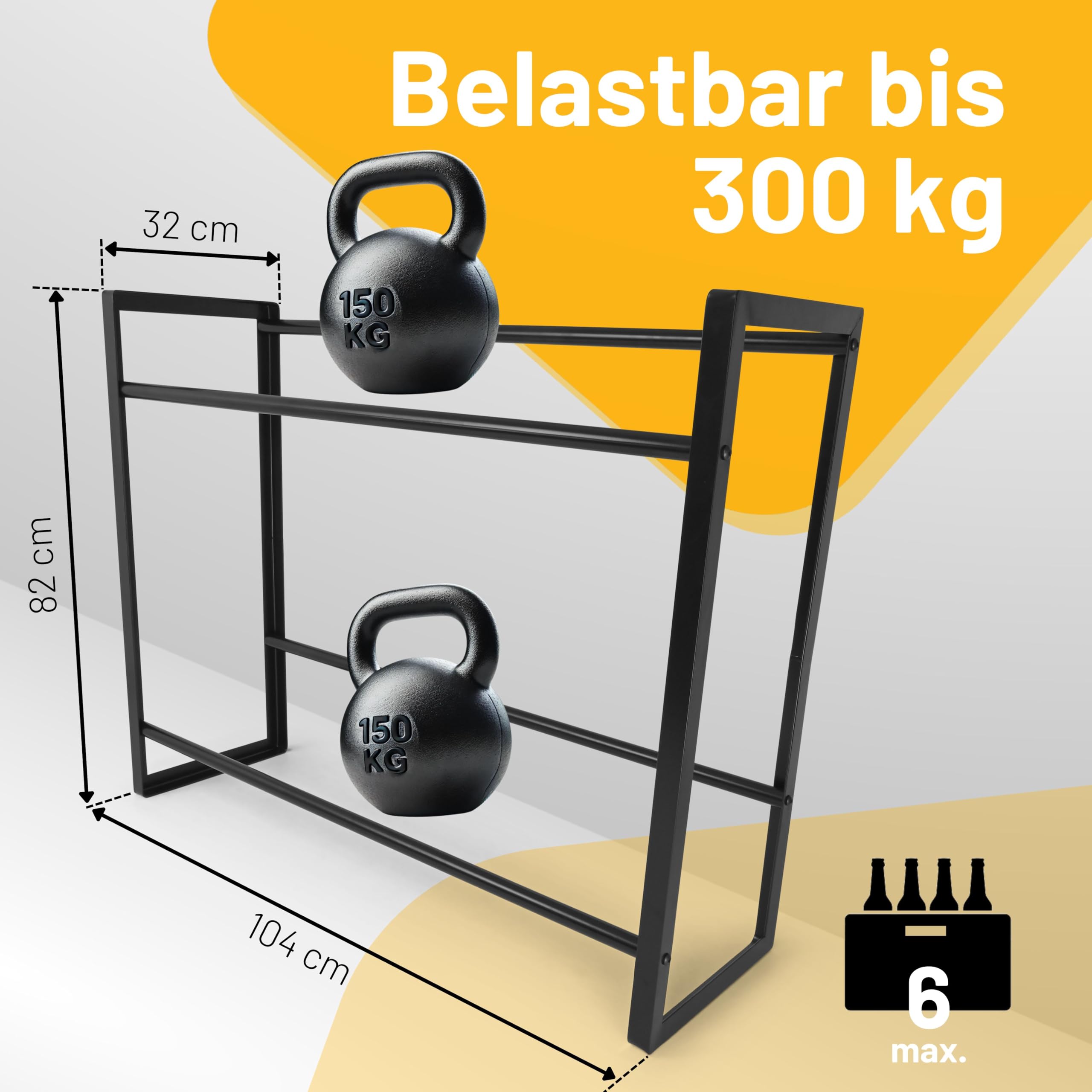 D&D Living® CRINO Getränkekistenregal 6 Kisten | Das Original Getränkeregal | maximale Stabilität und Leichter Aufbau | entwickelt in Österreich 5