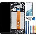 Foufinin for Samsung A12 Screen Replacement for Samsung A12 Screen Replacement with Frame SM-A125U SM-A125W SM-A125A SM-A127F LCD Display Touch digitizer Screen Assembly Part with Tools