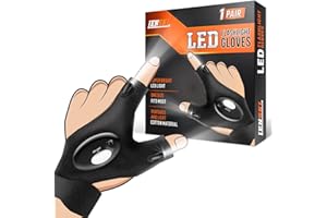Lenski Gifts for Men, Stocking Stuffers for Adults Men Flashlight Gloves, Christmas Gifts for Dad Him Grandpa Husband, White Elephant Gifts for Adults, Cool Stuff Gadgets