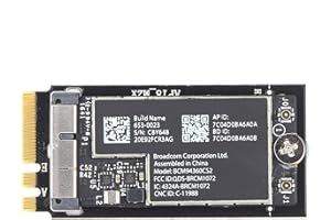 Network Card Adapter, Bcm94360Cs2 Bt Card to Ngff M.2 Network Adapter, Suitable for 12+6 Pin Module Hackintosh Macos Equipped