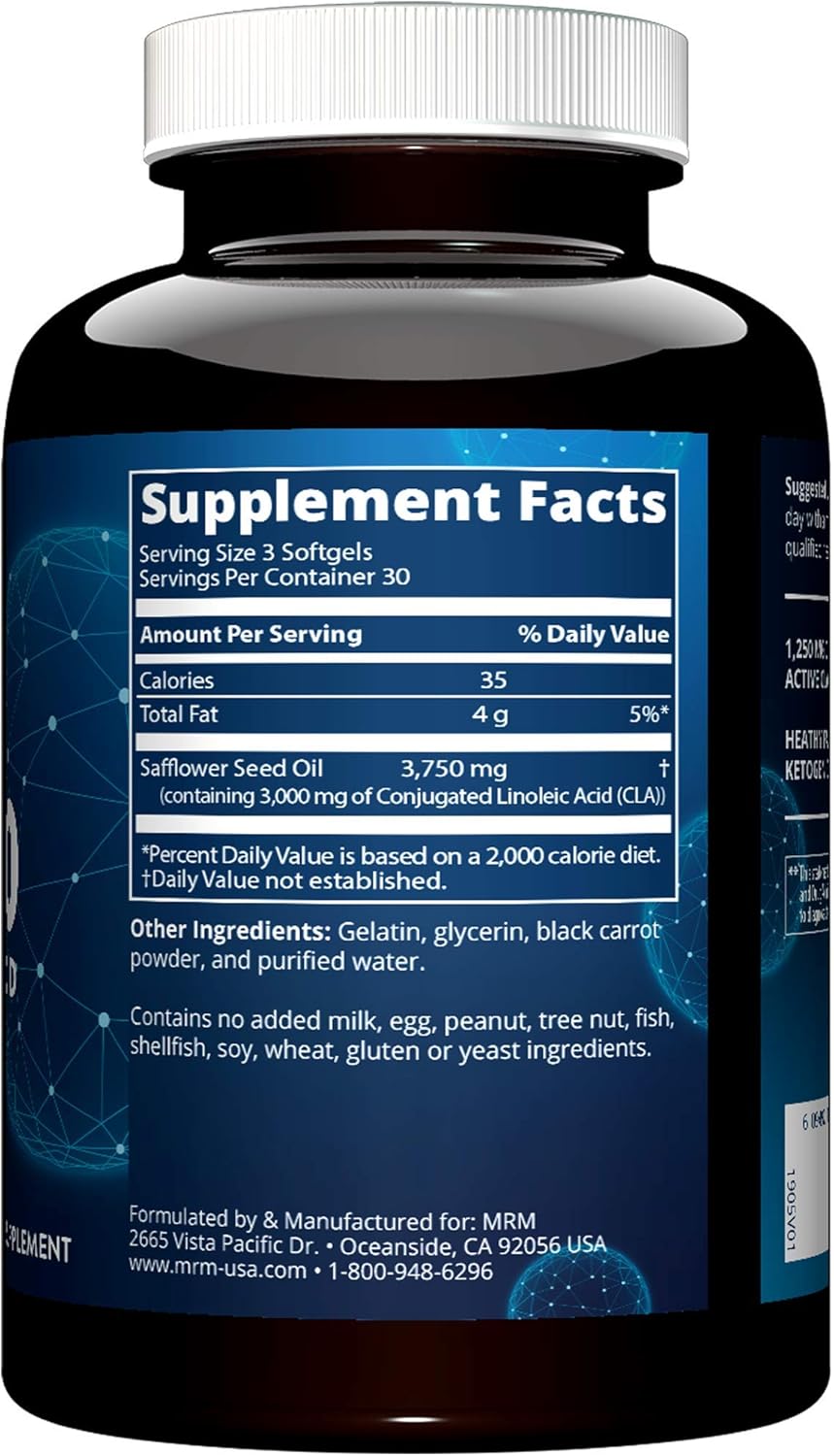 CLA 1250mg - High Potency 80% CLA = 1000mg CLA per Gel Cap: Health & Personal Care